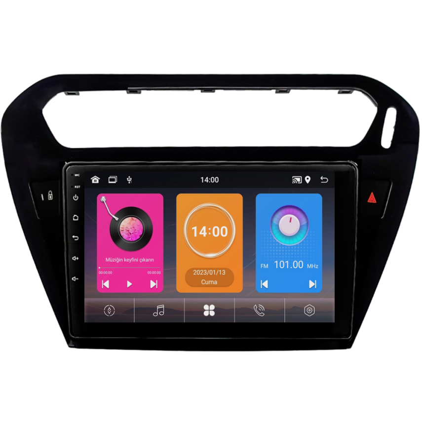 CRV-4425XAA Siyah Peugeot 301 Android Multimedya Sistemi (2012-2024) CRV-4425XAA - 2