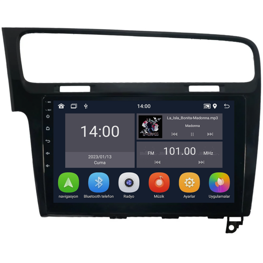 CRV-4572XD Siyah Volkswagen Golf 7 Android Multimedya Sistemi (2013-2020) - 1