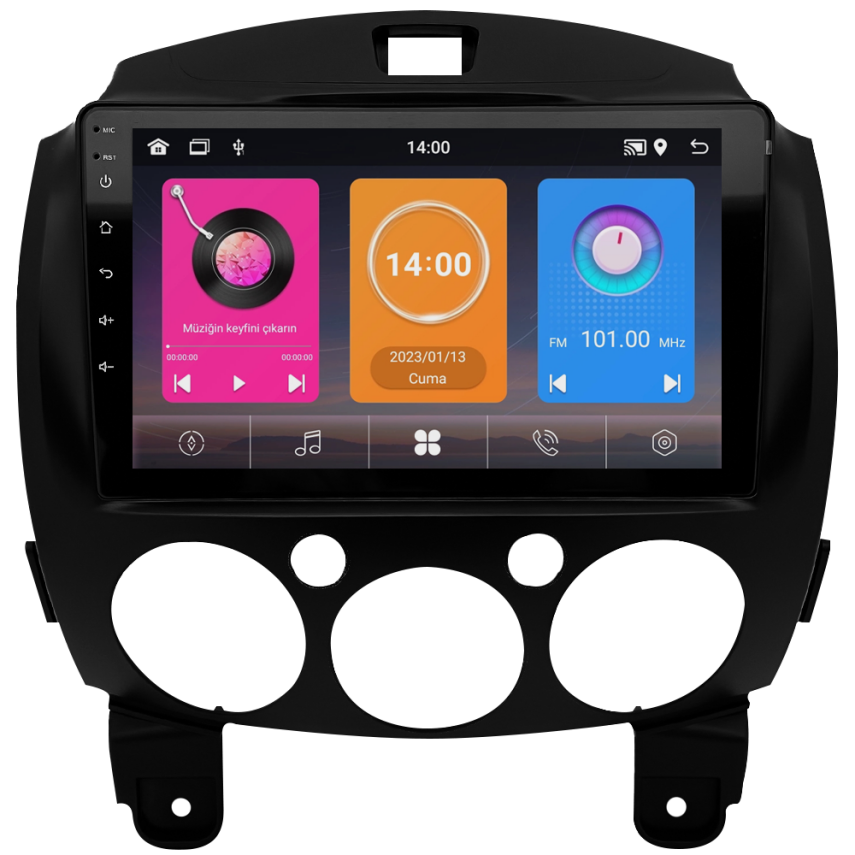 CRV-4594XAA Mazda 2 Android Multimedya Sistemi (2008-2011) CRV-4594XAA - 1