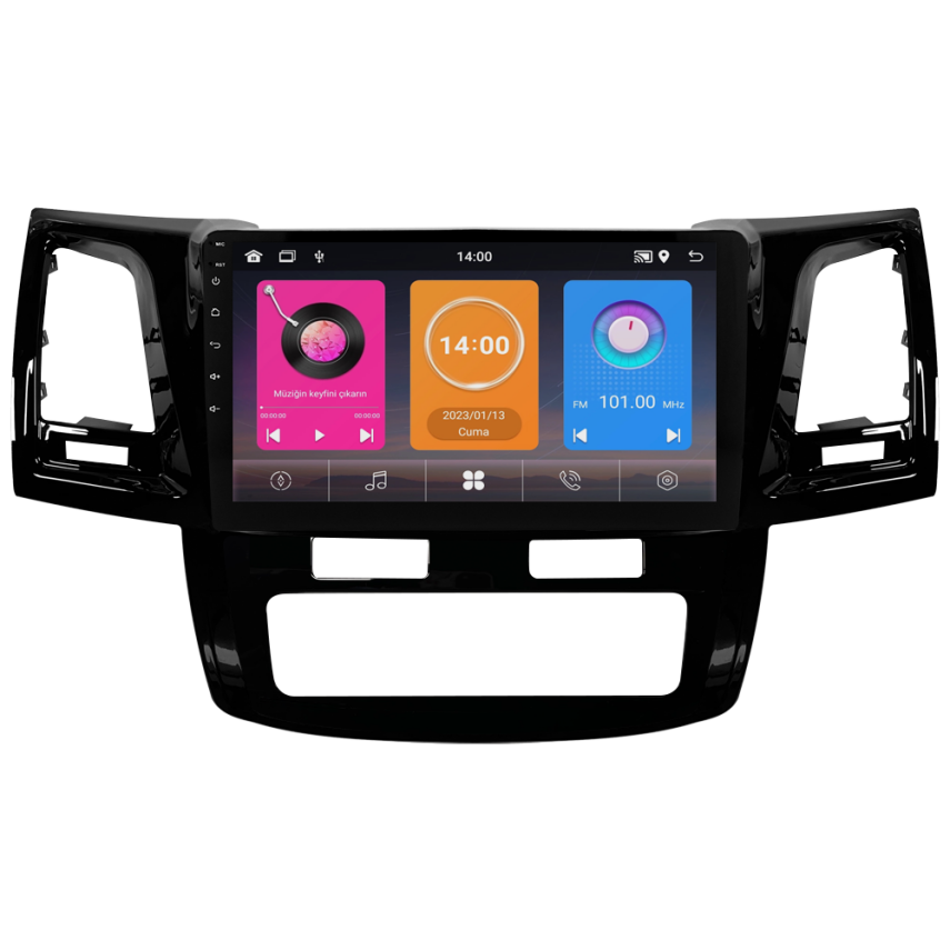 CRV-4784XAA D Toyota Hilux Android Multimedya Sistemi (2006-2014) CRV-4784XAA Dijital Klima - 1
