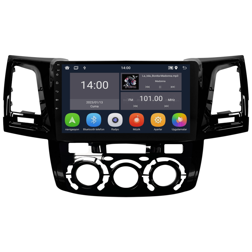 CRV-4784XD M Toyota Hilux Android Multimedya Sistemi (2006-2014) CRV-4784XD Manuel Klima - 1