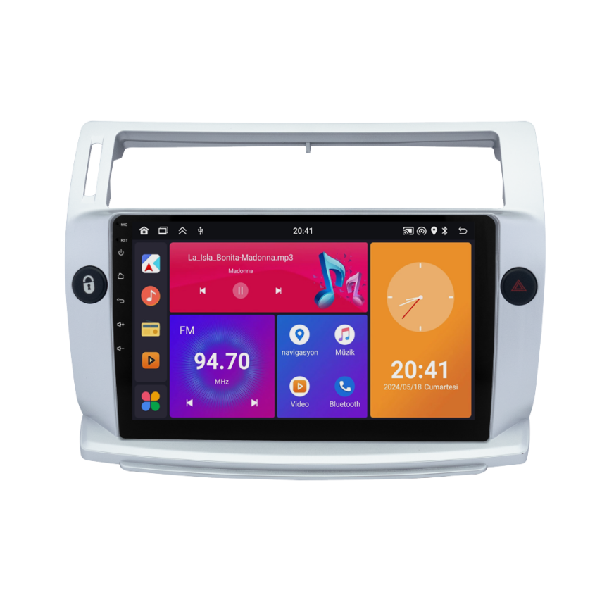 CRV4072XP Citroen C4 Android Multimedya Sistemi (2005-2011) CRV4072XP - 1