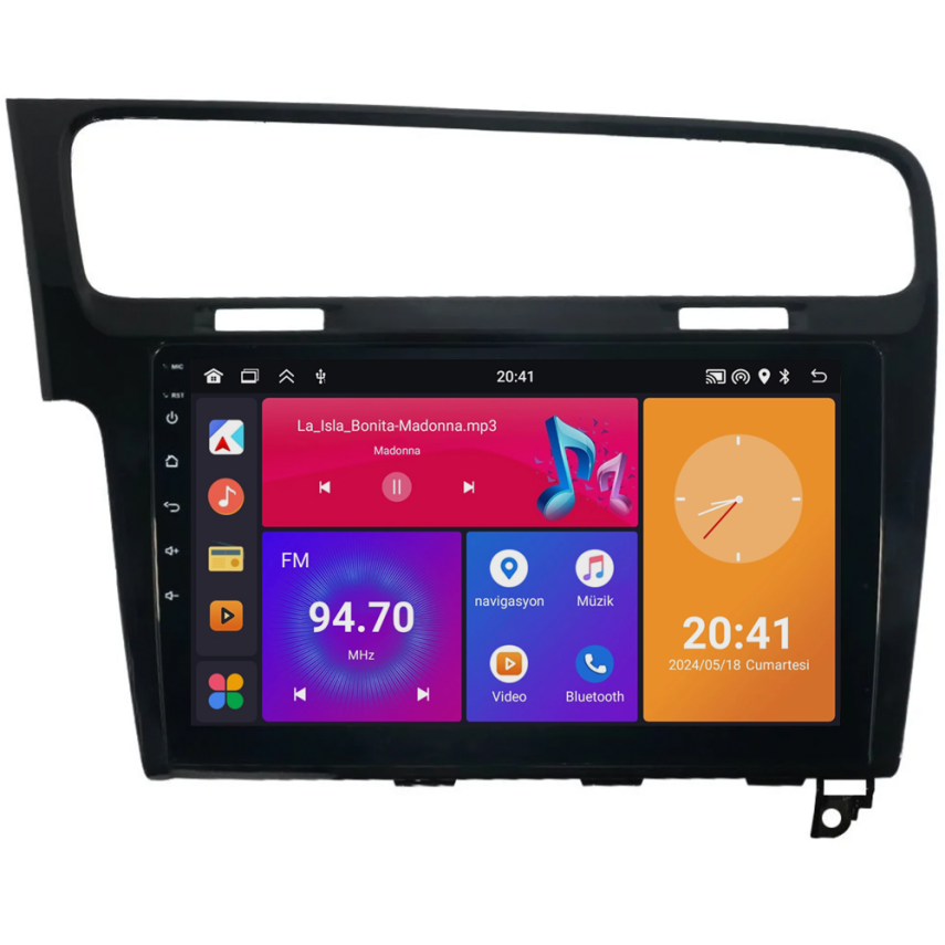 CRV4572XP Siyah Volkswagen Golf 7 Android Multimedya Sistemi (2013-2020) CRV4572XP - 1