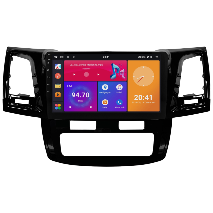 CRV4784XP D Toyota Hilux Android Multimedya Sistemi (2006-2014) CRV4784XP Dijital Klima - 1