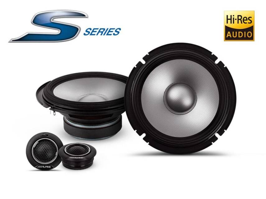 S2-S65C Alpine Komponent 2 Yollu Hoparlörler - 1
